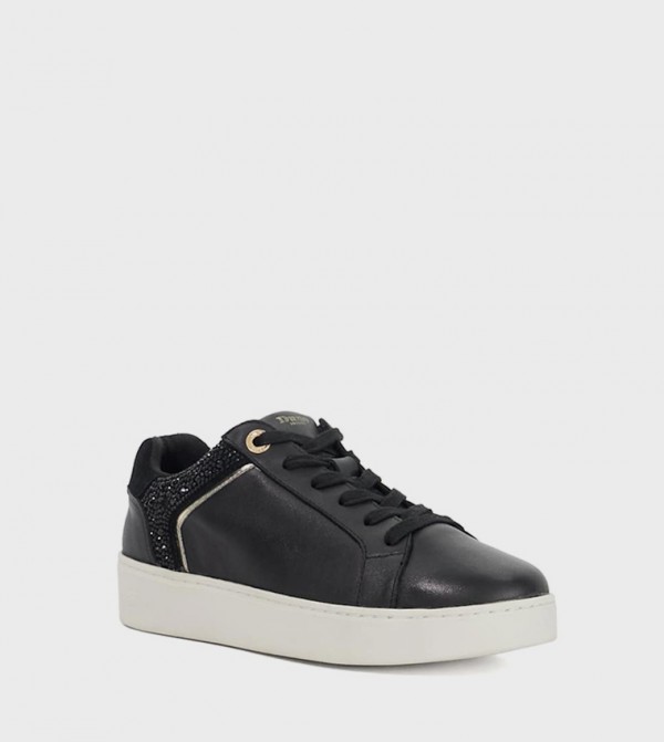 ELLI Embellished Lace-Up Sneakers