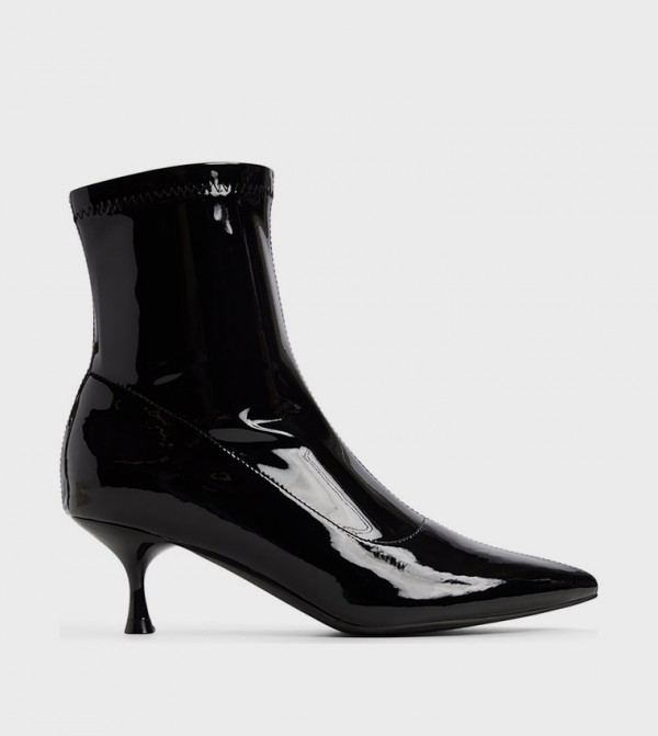 ELLYY Pointed Toe Heeled Ankle Boots