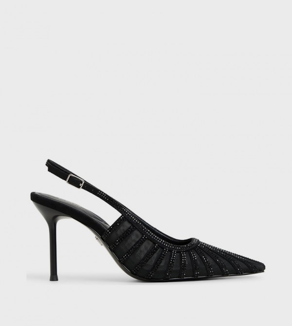 ELUSE Embellished Slingback Pumps