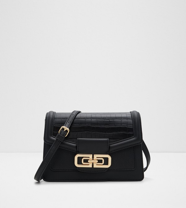 ERGIN Croc Textured Crossbody Bag