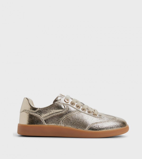 ERILG Metallic Lace Up Sneakers
