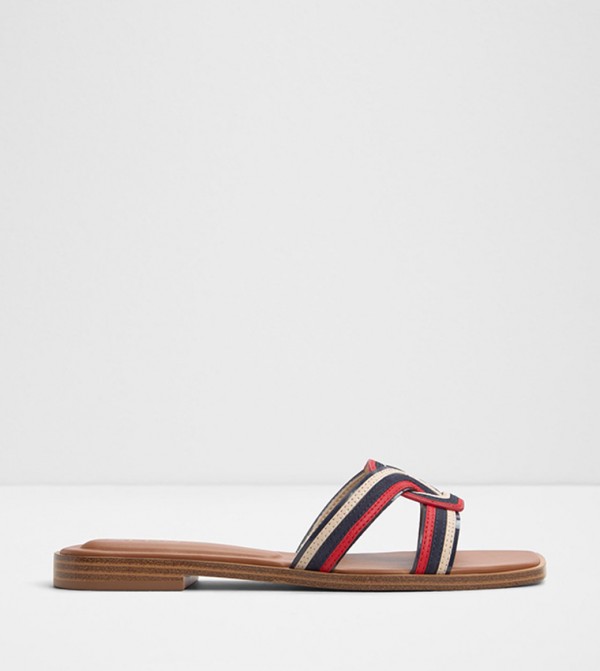 EROK Color Block Flat Sandals