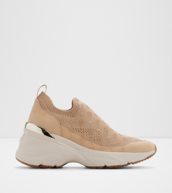 حذاء سليب أون بمقدمة مستديرة 