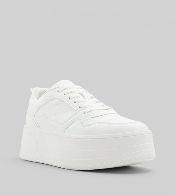 EVIIE Flatform Lace-Up Sneakers