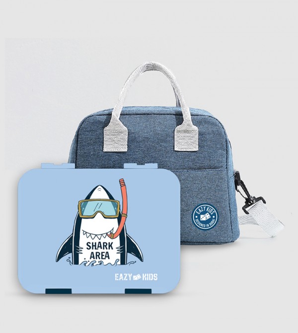 Bento Boxes With Insulated Lunch Bag Combo- Super Shark