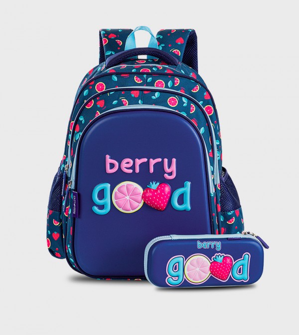 16" School Bag with Pencil Case - Berry Good