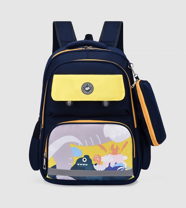 Dino School Bag with Pencil Case