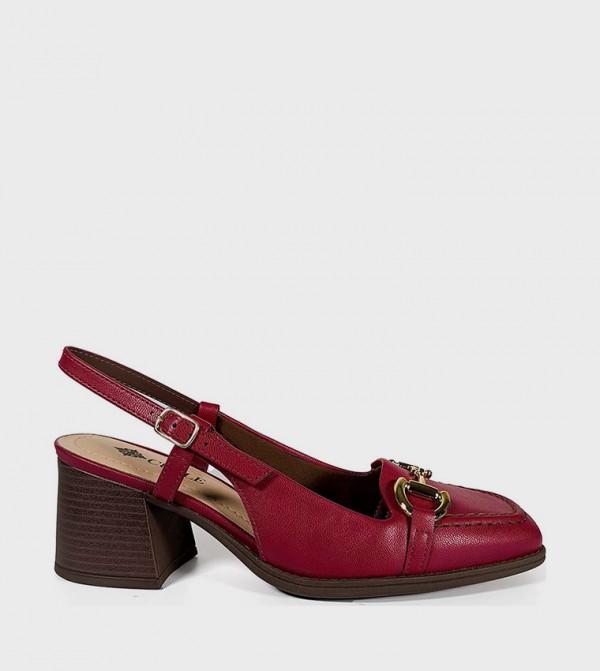 Horsebit Slingback Loafer Pumps