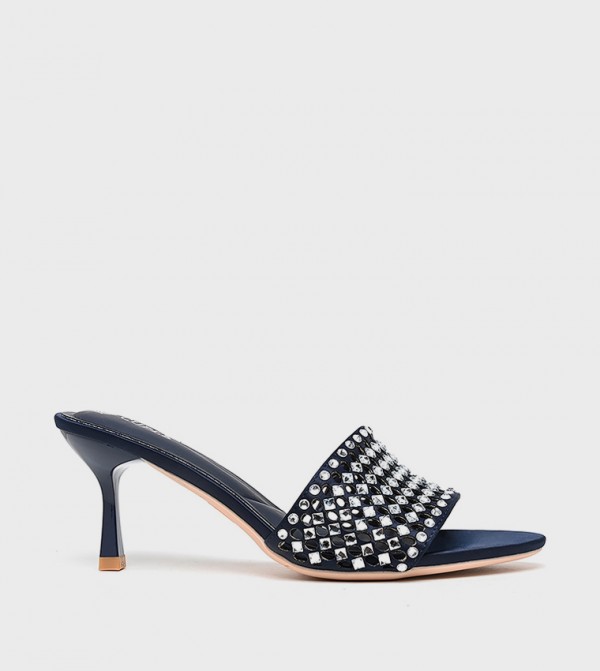 Embellished Open Toe Heeled Sandals