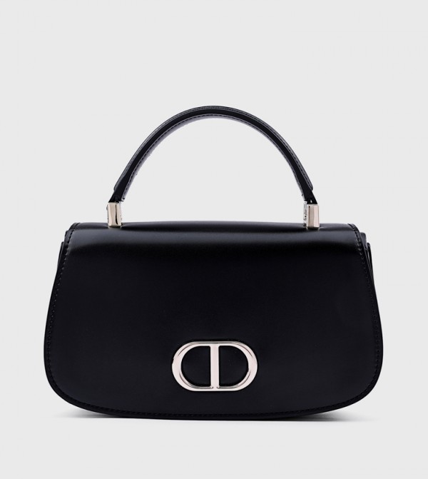 Metal Accent Top Handle Bag