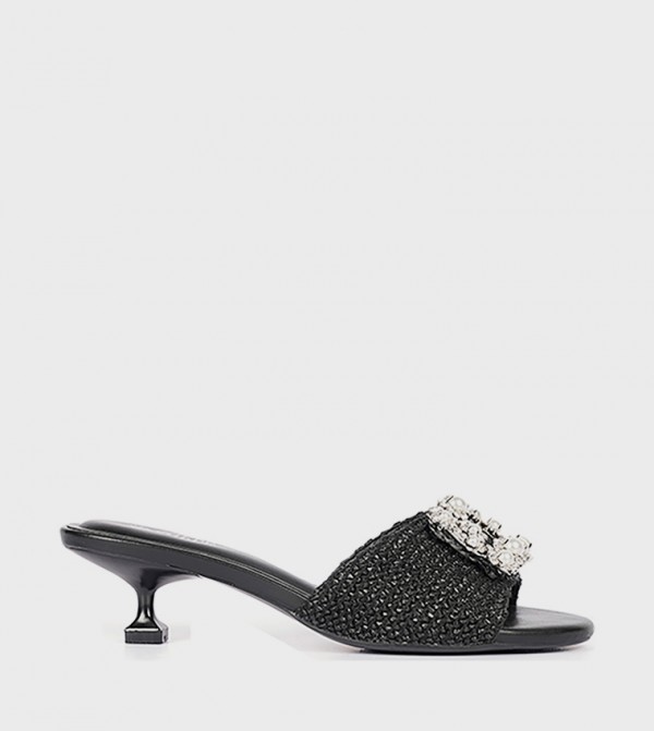 Embellished Open Toe Flat Sandals