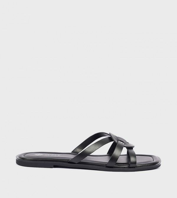 Strappy Open Toe Flat Sandals