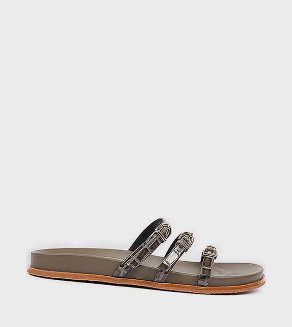 Strappy Open Toe Flat Sandals