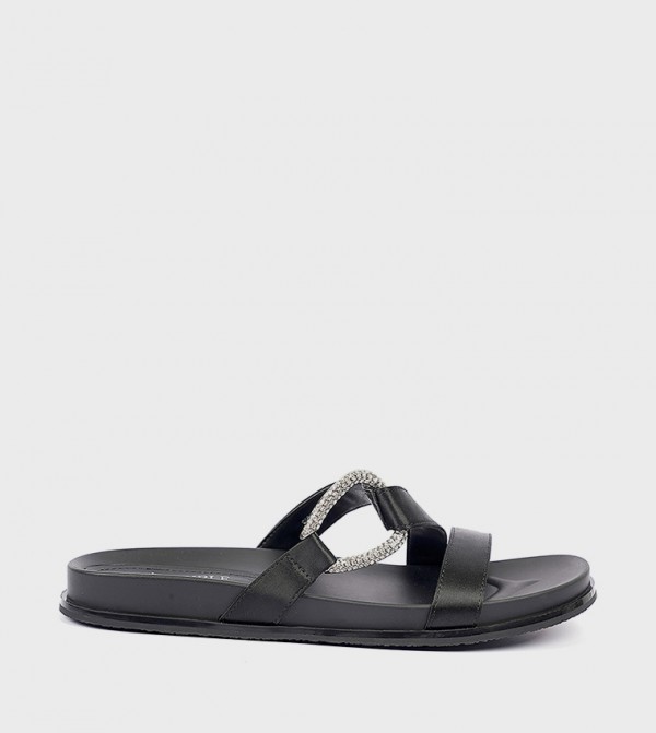 Embellished Strappy Flat Sandals