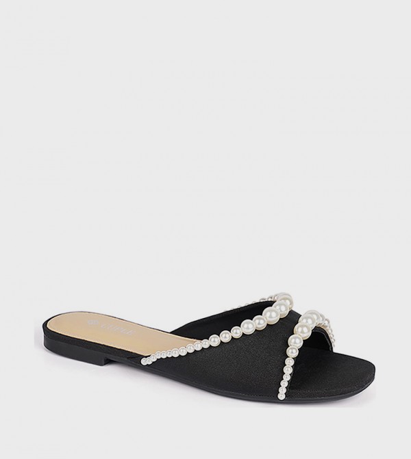 Pearl Open Toe Slide Sandals