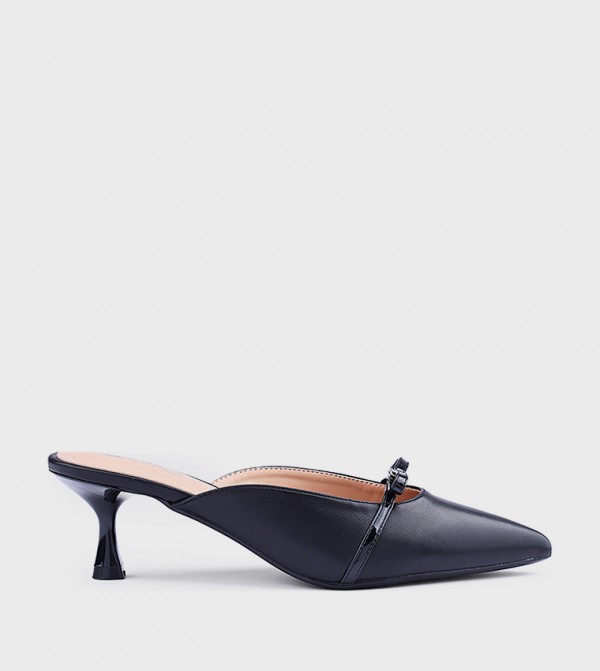 Pointed Toe Mule Pumps