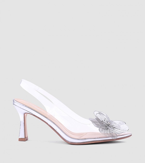 Pointed Toe Slingback Heel Pumps