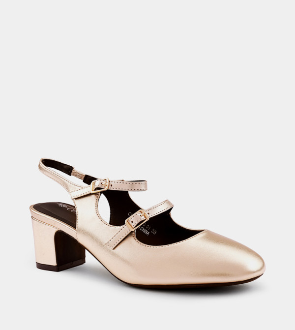 Block Heel Mary Janes Pumps
