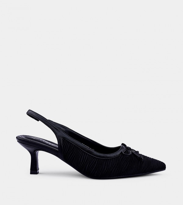Bow Detail Slingback Pumps