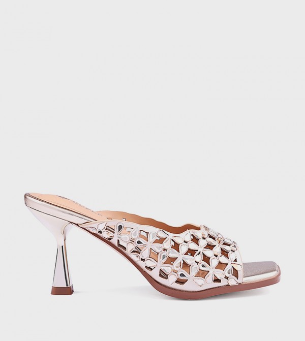 Embellished Heeled Sandals
