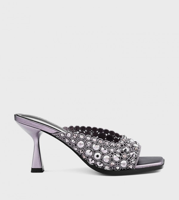 Embellished Heeled Sandals