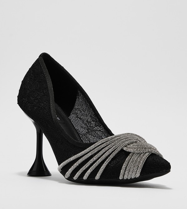 Embellished Pointed Toe Pumps