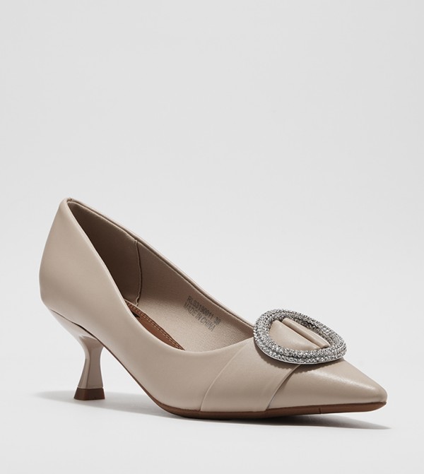 Embellished Pointed Toe Pumps
