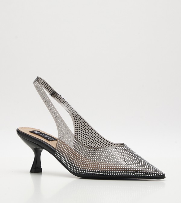 Embellished Slingback Pumps