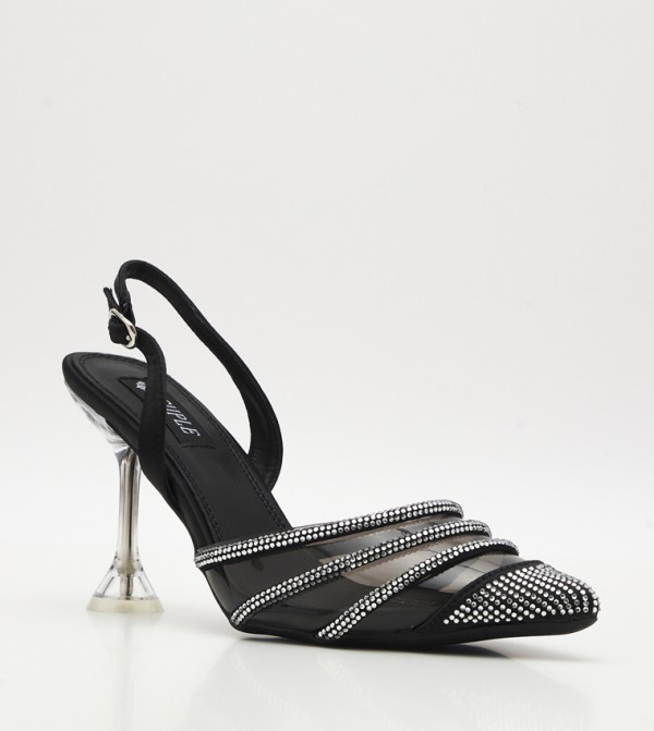 Embellished Slingback Pumps
