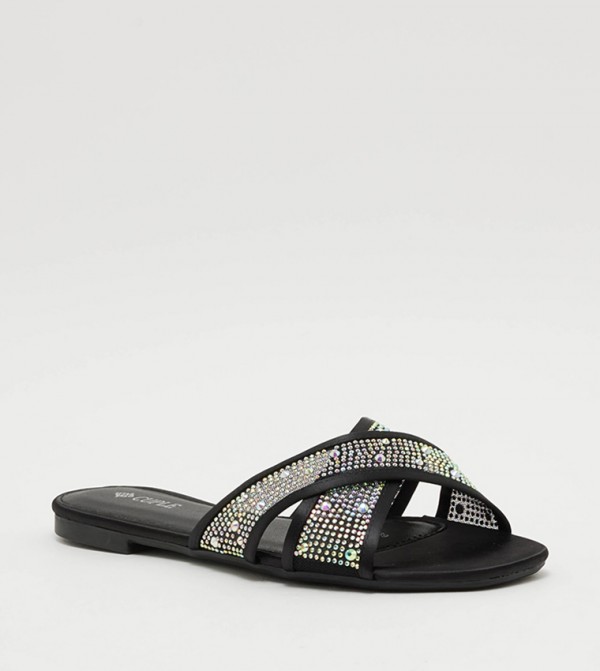 Embellished Flat Sandals