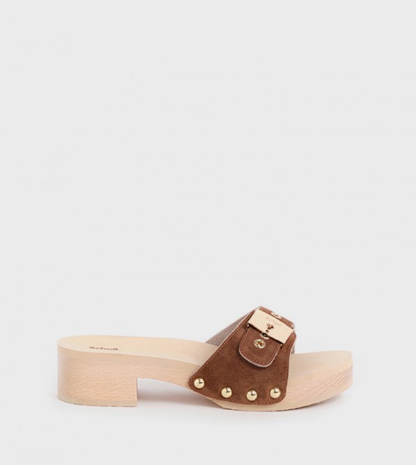 Cognac Pescura Jane Heel Sandals
