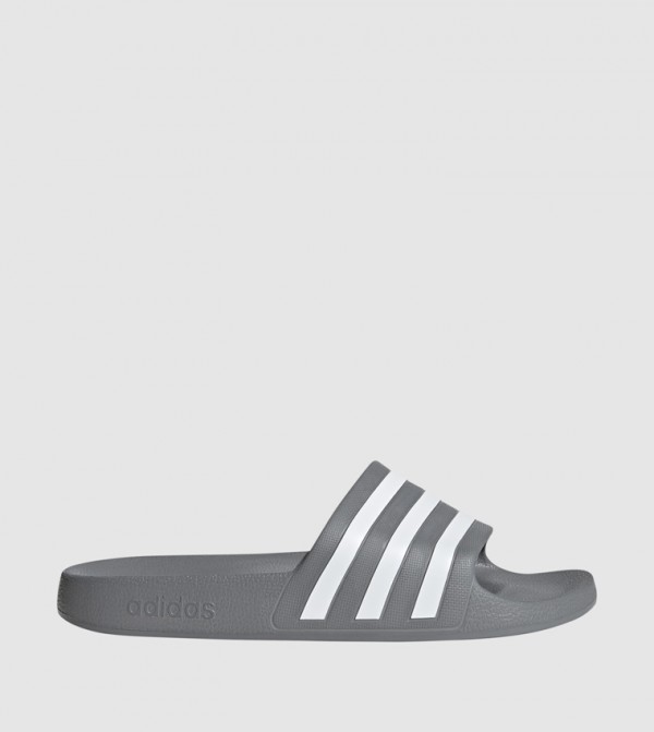 Adilette Aqua Striped Strap Slides