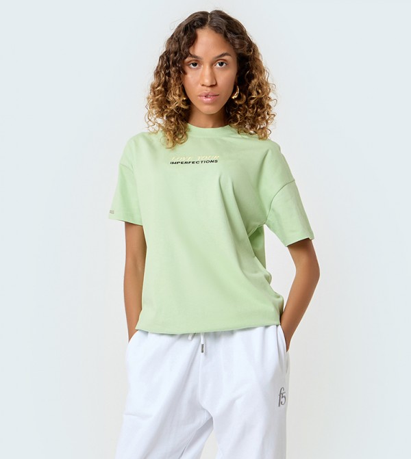 Back Printed Crew Neck T-Shirt