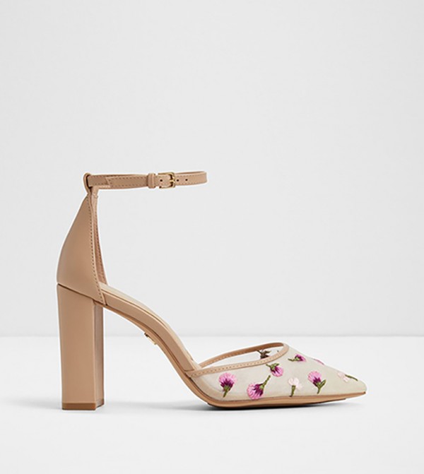 FAITHANA Embroidered D'Orsay Pumps