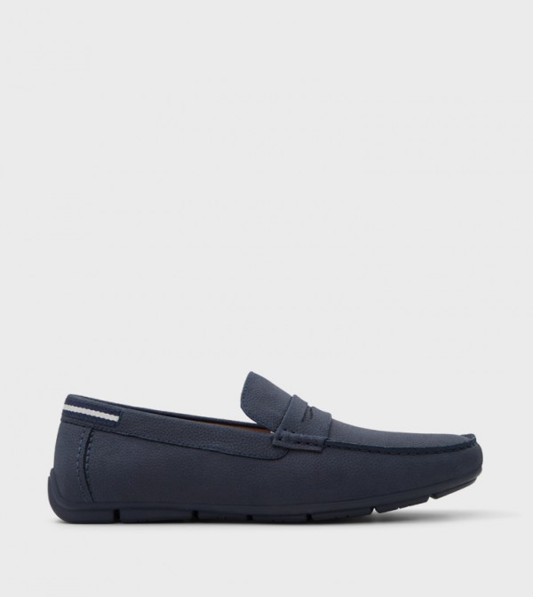 FARINA_H Textured Square Toe Loafers