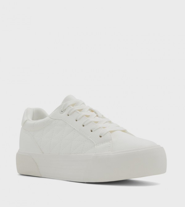 FEEONA Stitch Detail Lace Up Sneakers