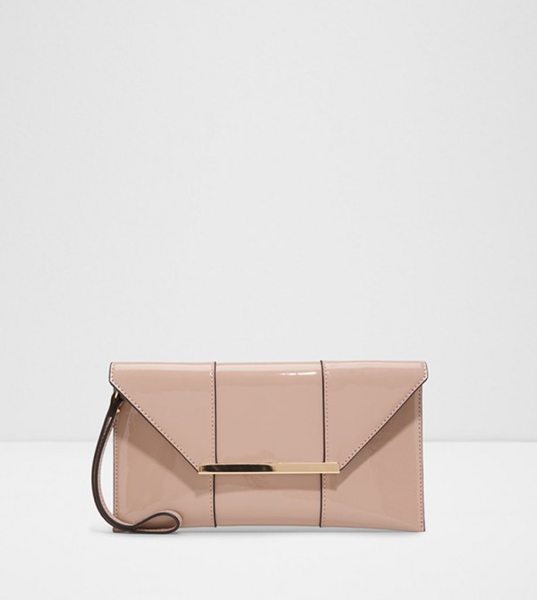 FEILLE Textured Flap Clutch Bag