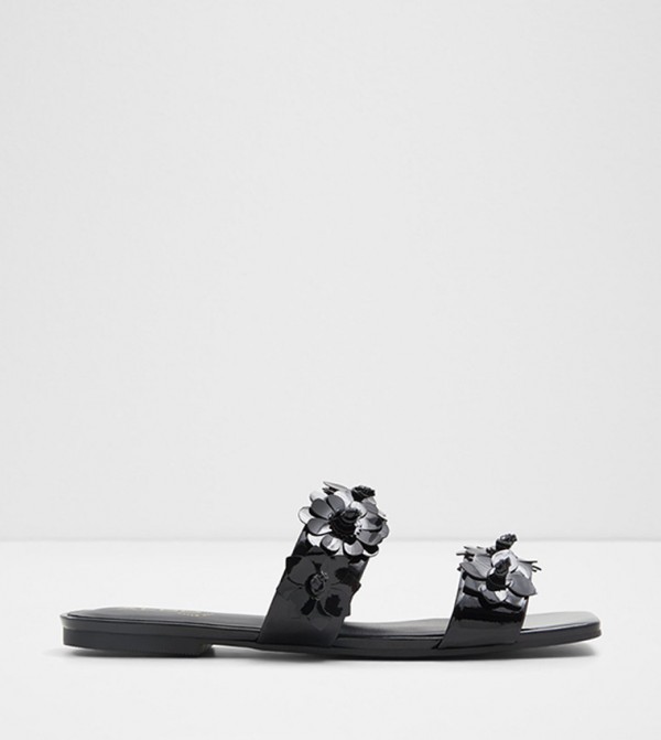 FIORE Applique Detail Flat Sandals