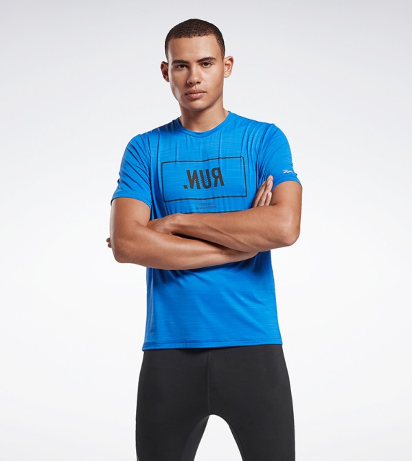Printed Crew Neck Active T-Shirt
