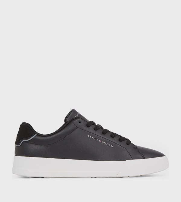 Textured Platform Sneakers
