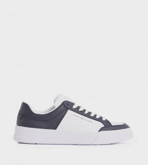 Color Block Lace-Up Sneakers