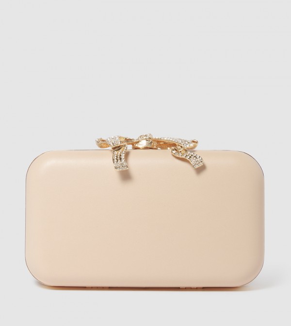 TARA Bow Metal Clutch