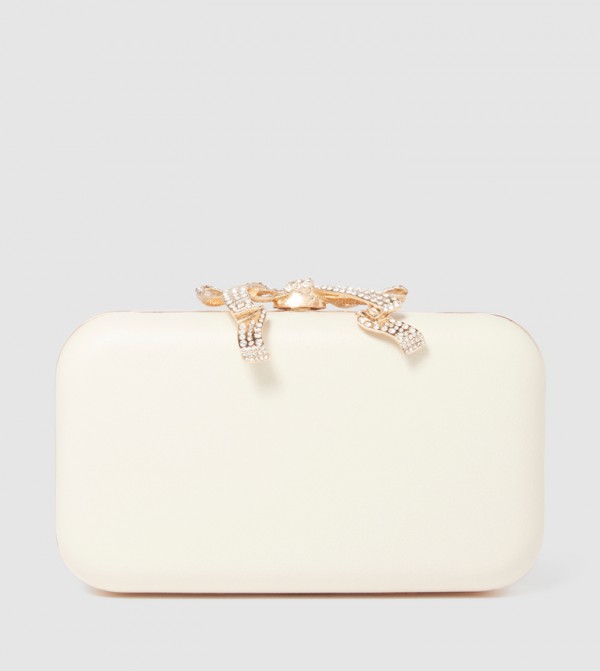 TARA Bow Metal Clutch