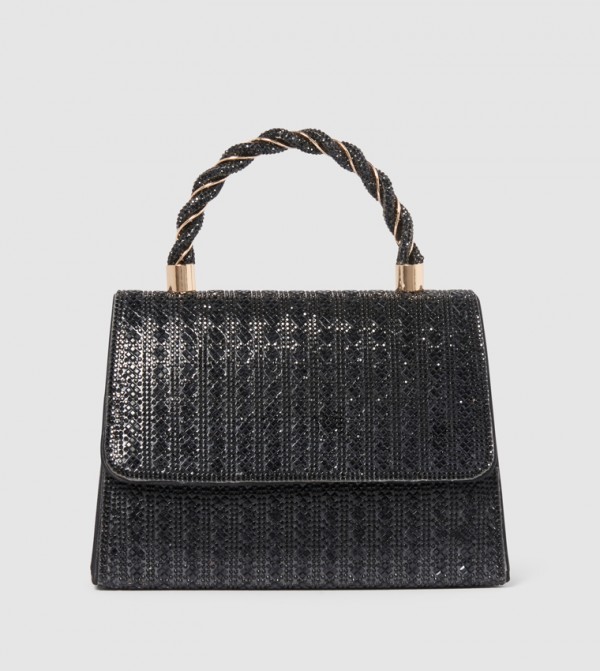 SELINA Signature Embellished Mini Top Handle Bag