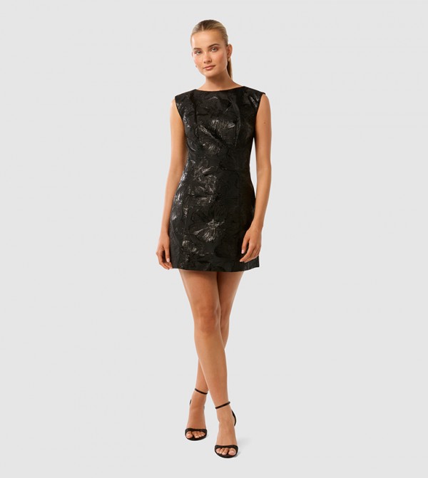 EVAN Jacquard Mini Dress