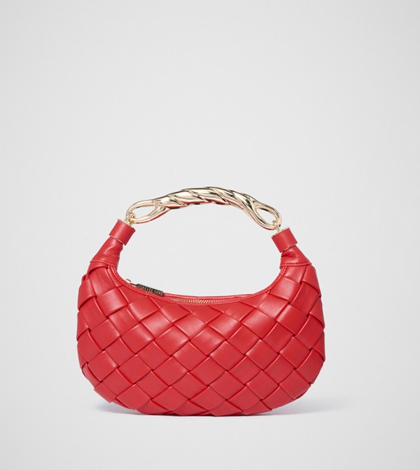 WILLA Braided Metal Handle Handheld Bag