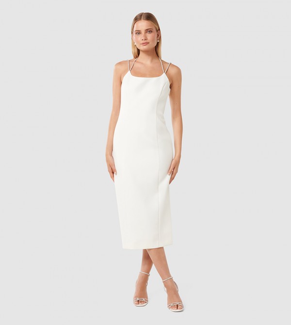 TANAYA Embellished Midi Dress
