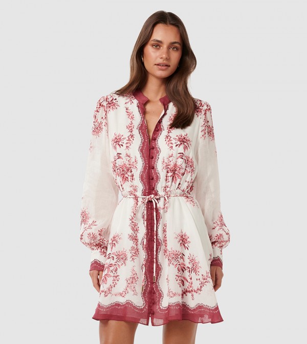 MELANIE Floral Printed Mini Dress