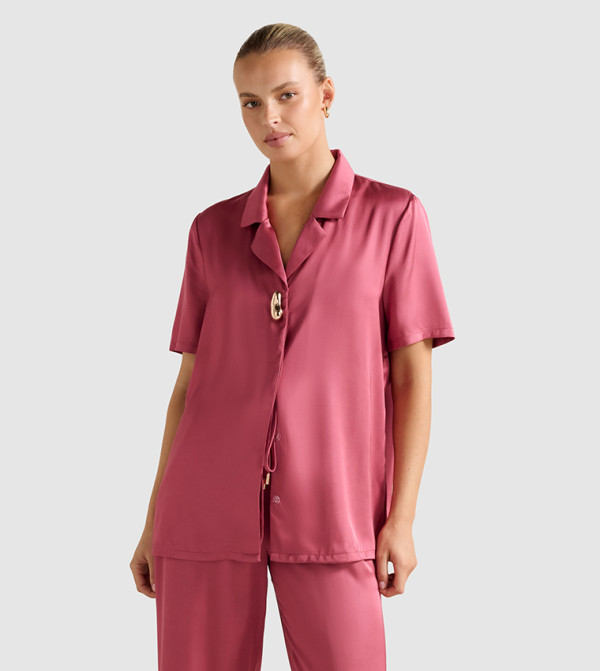 CARRIE Short Sleeves Oversized Shirt
