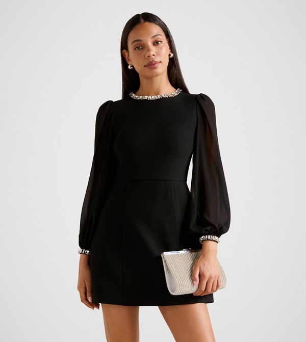 INDIANA Embellished Mini Dress